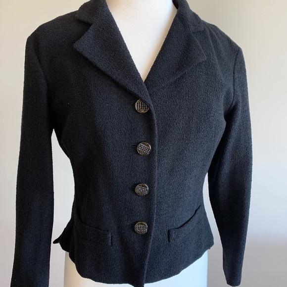 Chanel Black Blazer Jacket size 44 - Picture 7 of 12